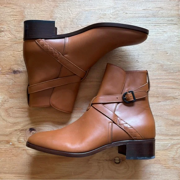 Bottega Veneta Men's Light Brown Leather Boots